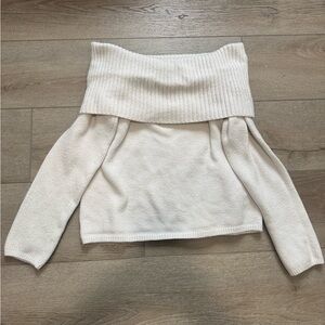 Old Navy Off-Shoulder Sweater in Cream